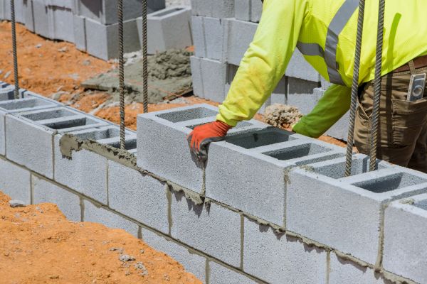 Concrete Blocks Installation in Merrillville