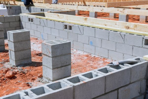 Cement Block Installation in Merrillville